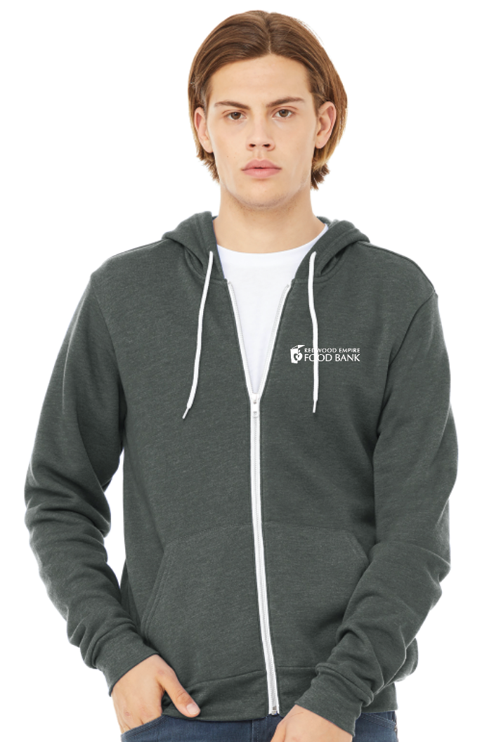 Hunger Relief Volunteer Zip Up Hoodie